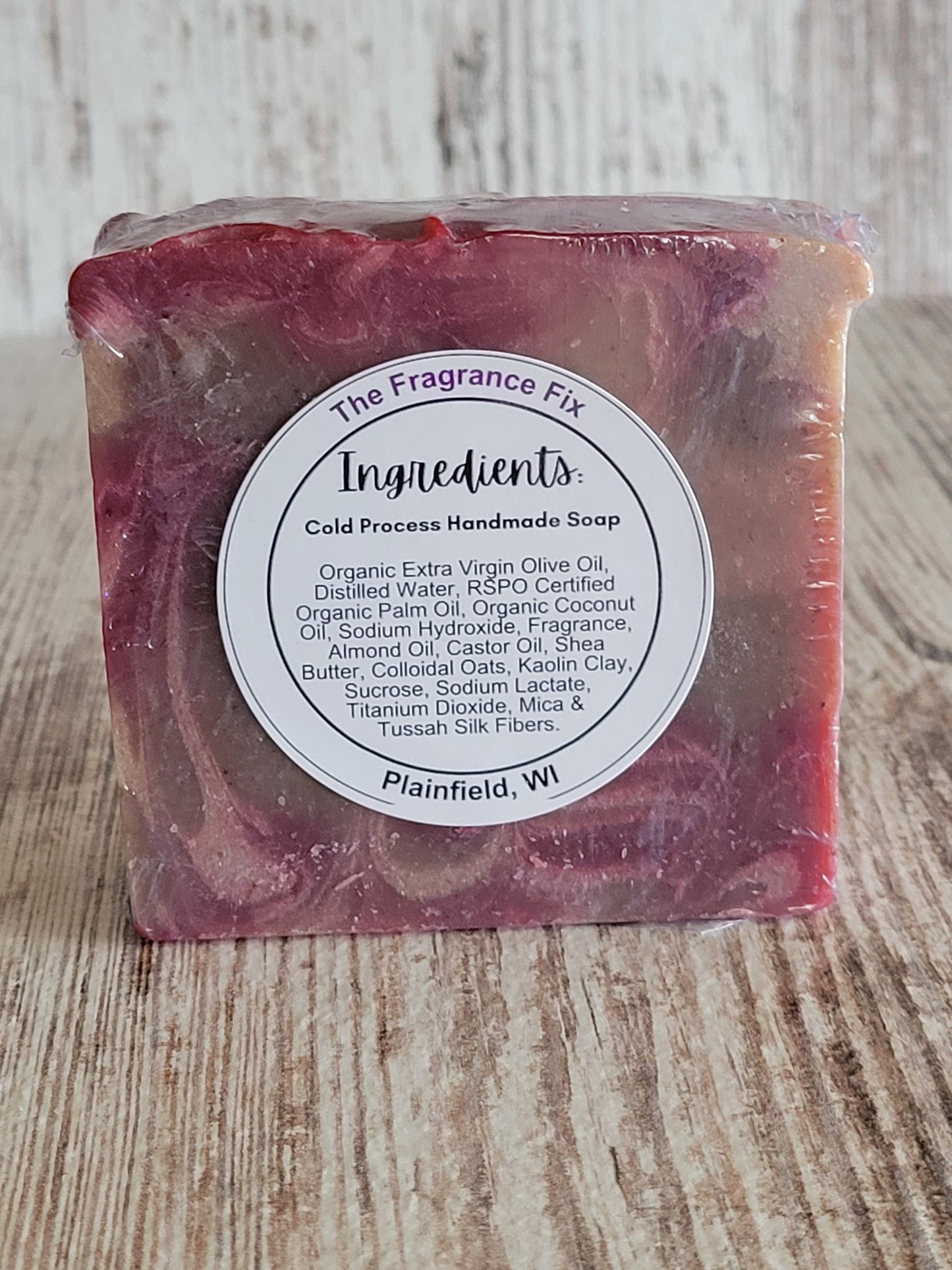 Artisan Soap - Red, White & Berry